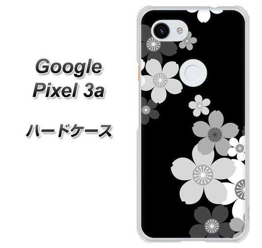 Google Pixel 3a 高画質仕上げ 背面印刷 ハードケース【1334 桜のフレーム】