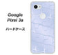 Google Pixel 3a 高画質仕上げ 背面印刷 ハードケース【1341 かくれハート（ライトブルー）】