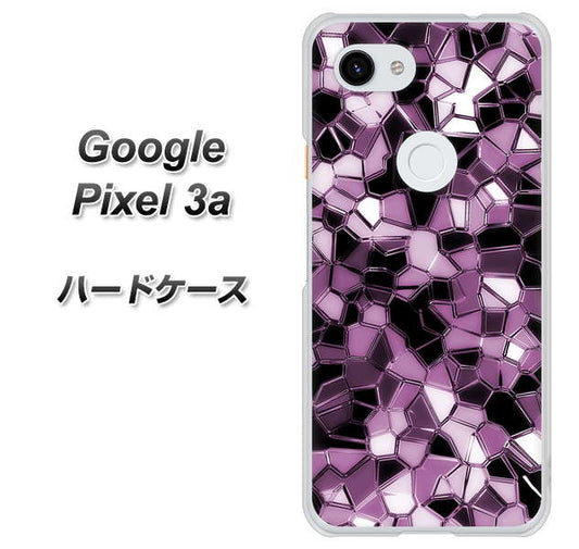 Google Pixel 3a 高画質仕上げ 背面印刷 ハードケース【EK837 テクニカルミラーパープル】