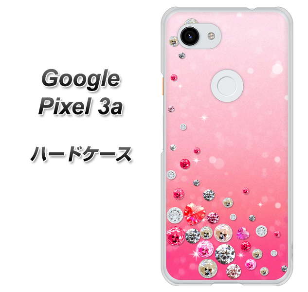 Google Pixel 3a 高画質仕上げ 背面印刷 ハードケース【SC822 スワロデコ風プリント】