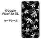 Google Pixel 3a XL 高画質仕上げ 背面印刷 ハードケース【064 モノトーン大麻ブラック】