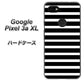 Google Pixel 3a XL 高画質仕上げ 背面印刷 ハードケース【330 サイドボーダーブラック】