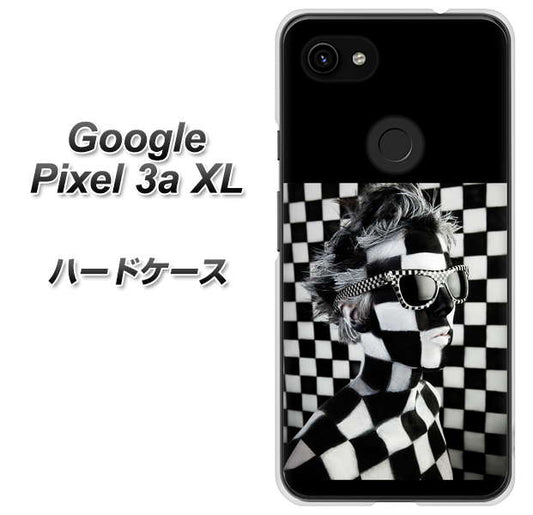 Google Pixel 3a XL 高画質仕上げ 背面印刷 ハードケース【357 bk&wh】