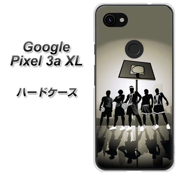 Google Pixel 3a XL 高画質仕上げ 背面印刷 ハードケース【389 クールバスケ】
