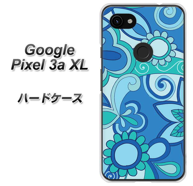 Google Pixel 3a XL 高画質仕上げ 背面印刷 ハードケース【409 ブルーミックス】