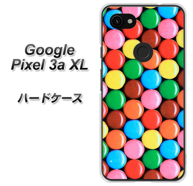 Google Pixel 3a XL 高画質仕上げ 背面印刷 ハードケース【448 マーブルチョコ】
