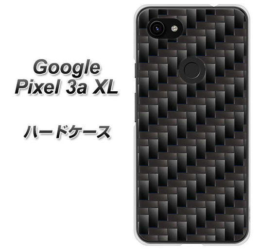 Google Pixel 3a XL 高画質仕上げ 背面印刷 ハードケース【461 カーボン】