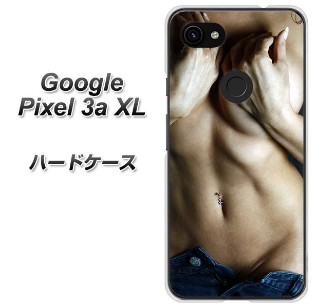 Google Pixel 3a XL 高画質仕上げ 背面印刷 ハードケース【602 ボディライン】