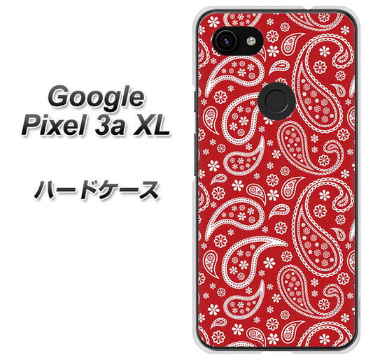 Google Pixel 3a XL 高画質仕上げ 背面印刷 ハードケース【765 ペイズリーエンジ】