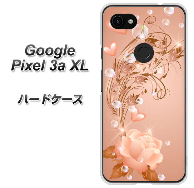 Google Pixel 3a XL 高画質仕上げ 背面印刷 ハードケース【1178 ラブリーローズ】