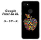 Google Pixel 3a XL 高画質仕上げ 背面印刷 ハードケース【1195 カラフルアップル】