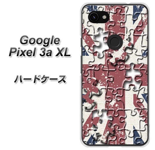 Google Pixel 3a XL 高画質仕上げ 背面印刷 ハードケース【EK803 ユニオンジャックパズル】