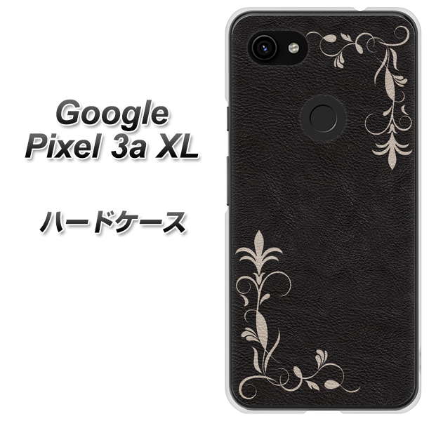 Google Pixel 3a XL 高画質仕上げ 背面印刷 ハードケース【EK825 レザー風グラスフレーム】