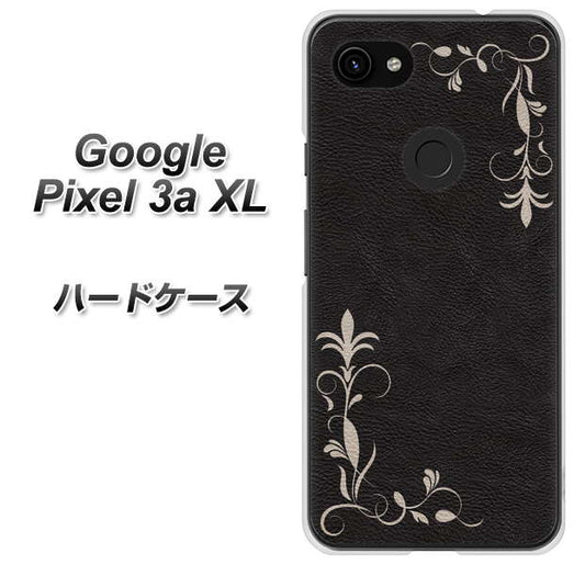 Google Pixel 3a XL 高画質仕上げ 背面印刷 ハードケース【EK825 レザー風グラスフレーム】