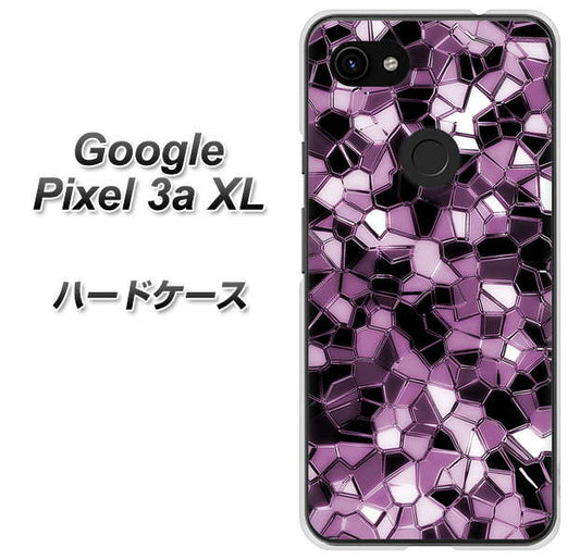 Google Pixel 3a XL 高画質仕上げ 背面印刷 ハードケース【EK837 テクニカルミラーパープル】