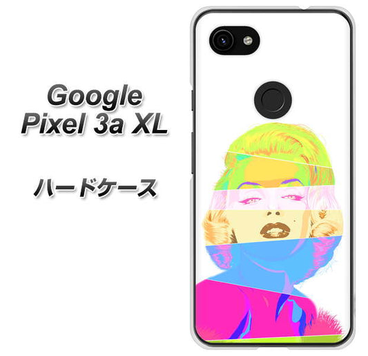 Google Pixel 3a XL 高画質仕上げ 背面印刷 ハードケース【YJ208 マリリンモンローデザイン（A）】