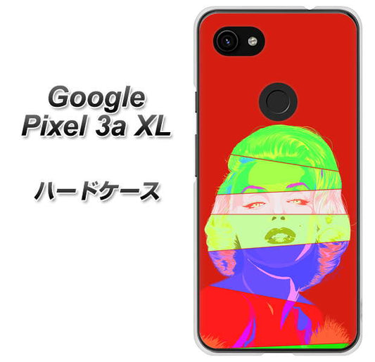 Google Pixel 3a XL 高画質仕上げ 背面印刷 ハードケース【YJ209 マリリンモンローデザイン（B）】