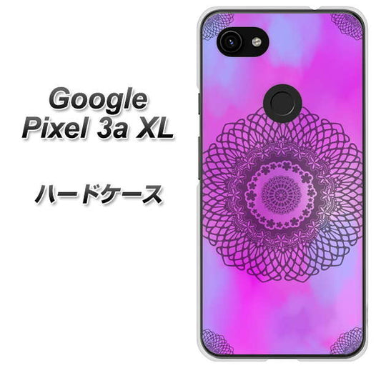 Google Pixel 3a XL 高画質仕上げ 背面印刷 ハードケース【YJ344 レース】