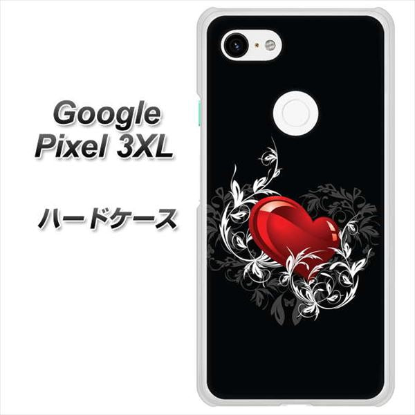 Google Pixel 3XL 高画質仕上げ 背面印刷 ハードケース【032 クリスタルハート】