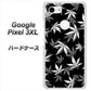 Google Pixel 3XL 高画質仕上げ 背面印刷 ハードケース【064 モノトーン大麻ブラック】