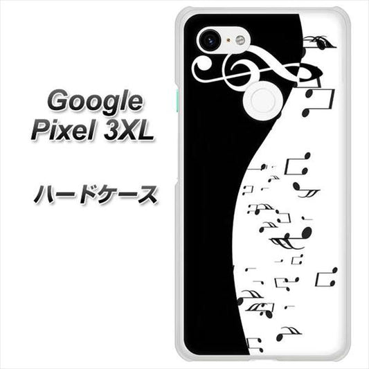 Google Pixel 3XL 高画質仕上げ 背面印刷 ハードケース【114 モノトーンのリズム】