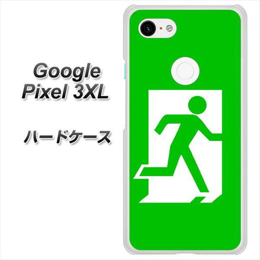 Google Pixel 3XL 高画質仕上げ 背面印刷 ハードケース【163 非常口】