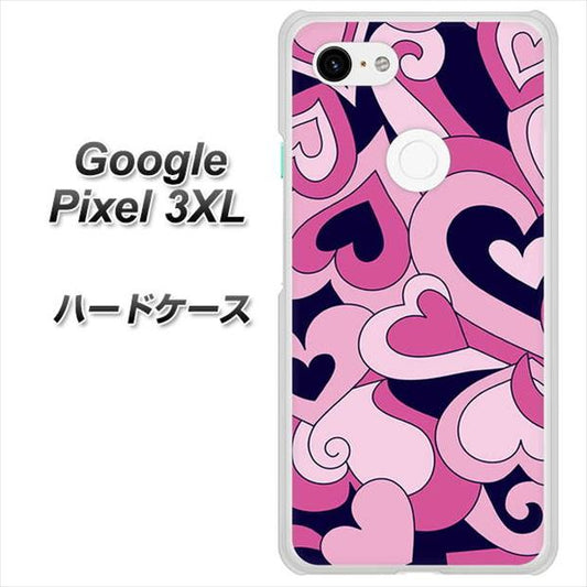 Google Pixel 3XL 高画質仕上げ 背面印刷 ハードケース【223 ハートの調べ】