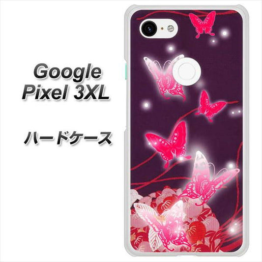 Google Pixel 3XL 高画質仕上げ 背面印刷 ハードケース【251 紅の蝶】