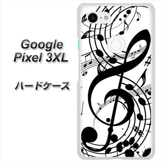Google Pixel 3XL 高画質仕上げ 背面印刷 ハードケース【260 あふれる音符】