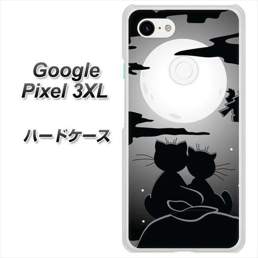 Google Pixel 3XL 高画質仕上げ 背面印刷 ハードケース【342 月夜の二人】