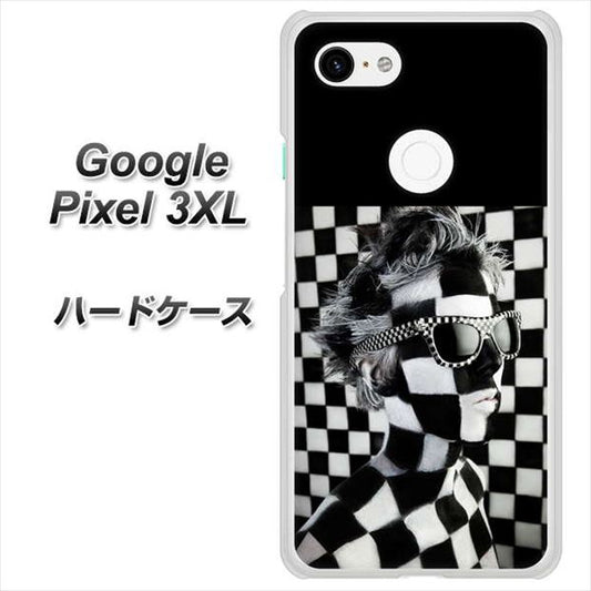 Google Pixel 3XL 高画質仕上げ 背面印刷 ハードケース【357 bk&wh】