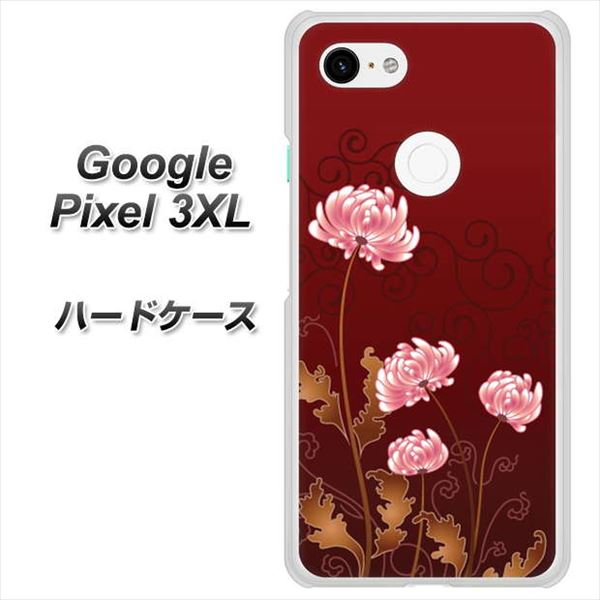 Google Pixel 3XL 高画質仕上げ 背面印刷 ハードケース【375 優美な菊】