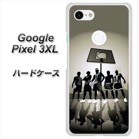 Google Pixel 3XL 高画質仕上げ 背面印刷 ハードケース【389 クールバスケ】
