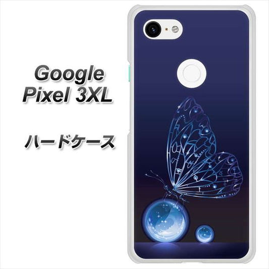 Google Pixel 3XL 高画質仕上げ 背面印刷 ハードケース【418 神秘の蝶】