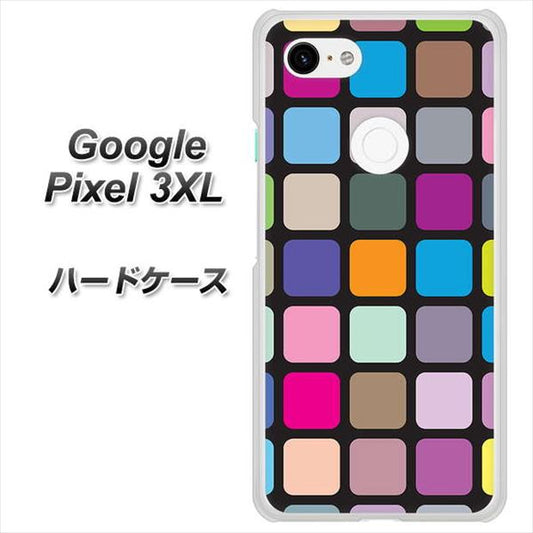 Google Pixel 3XL 高画質仕上げ 背面印刷 ハードケース【509 カラースクエア】