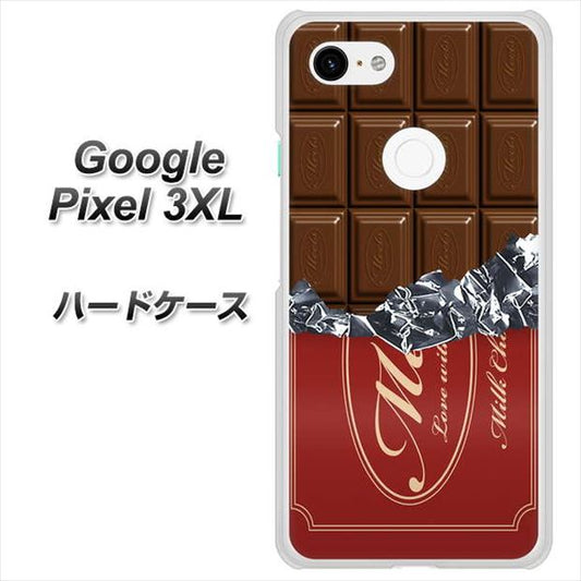 Google Pixel 3XL 高画質仕上げ 背面印刷 ハードケース【535 板チョコ-エンジ包装】