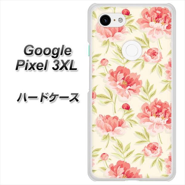 Google Pixel 3XL 高画質仕上げ 背面印刷 ハードケース【594 北欧の小花】