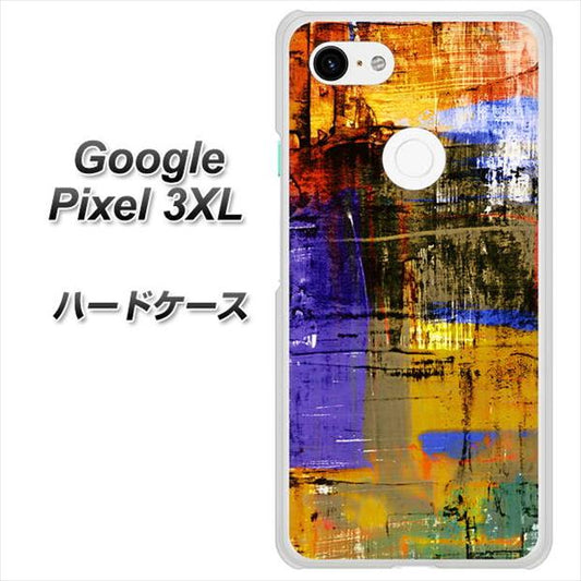 Google Pixel 3XL 高画質仕上げ 背面印刷 ハードケース【609 クラッシュアートBL】
