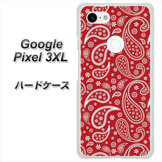 Google Pixel 3XL 高画質仕上げ 背面印刷 ハードケース【765 ペイズリーエンジ】