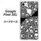 Google Pixel 3XL 高画質仕上げ 背面印刷 ハードケース【AG834 苺骸骨曼荼羅（黒）】