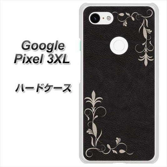 Google Pixel 3XL 高画質仕上げ 背面印刷 ハードケース【EK825 レザー風グラスフレーム】