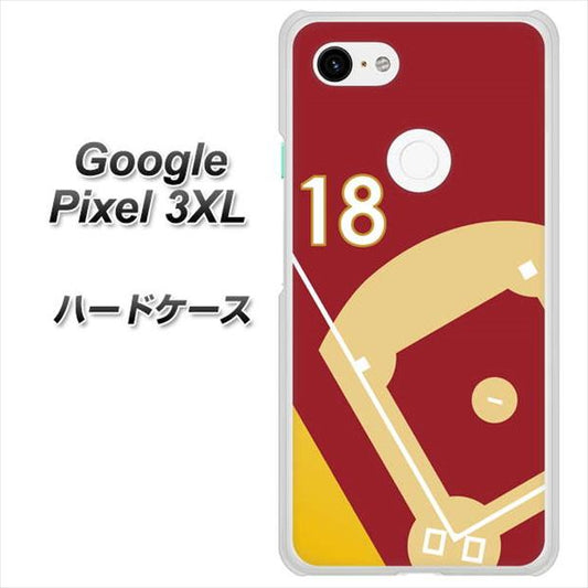 Google Pixel 3XL 高画質仕上げ 背面印刷 ハードケース【IB924  baseball_グラウンド】