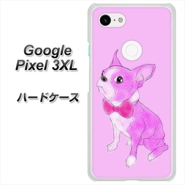 Google Pixel 3XL 高画質仕上げ 背面印刷 ハードケース【YD852 ボストンテリア03】