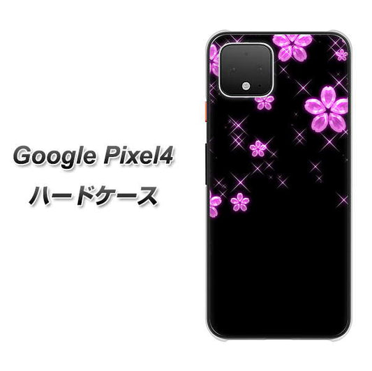 Google Pixel 4 高画質仕上げ 背面印刷 ハードケース【019 桜クリスタル】