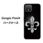 Google Pixel 4 高画質仕上げ 背面印刷 ハードケース【042 ラインストーン風の印刷ゴージャスユリ】