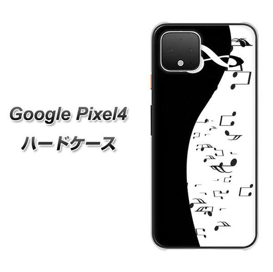Google Pixel 4 高画質仕上げ 背面印刷 ハードケース【114 モノトーンのリズム】
