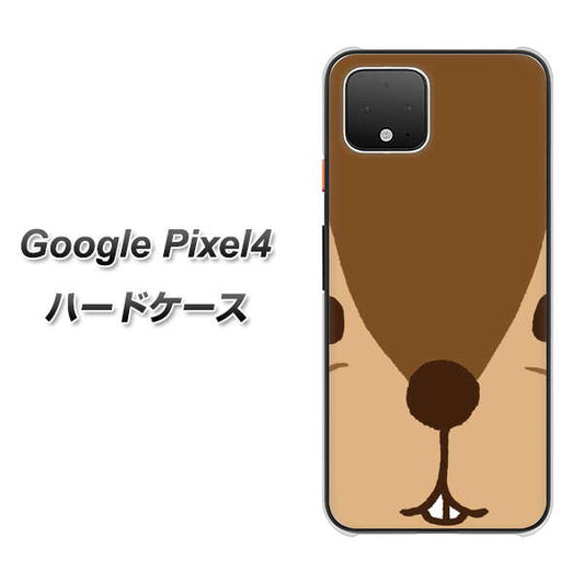 Google Pixel 4 高画質仕上げ 背面印刷 ハードケース【349 りす】