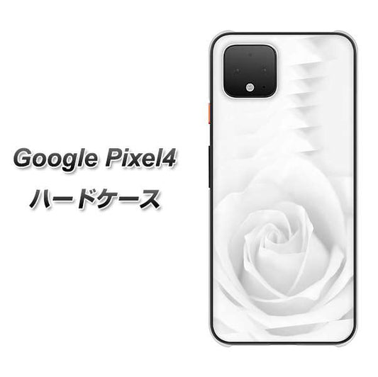 Google Pixel 4 高画質仕上げ 背面印刷 ハードケース【402 ホワイトＲｏｓｅ】