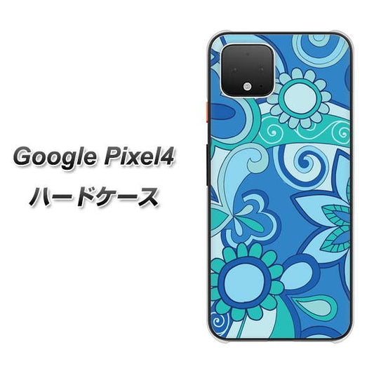 Google Pixel 4 高画質仕上げ 背面印刷 ハードケース【409 ブルーミックス】