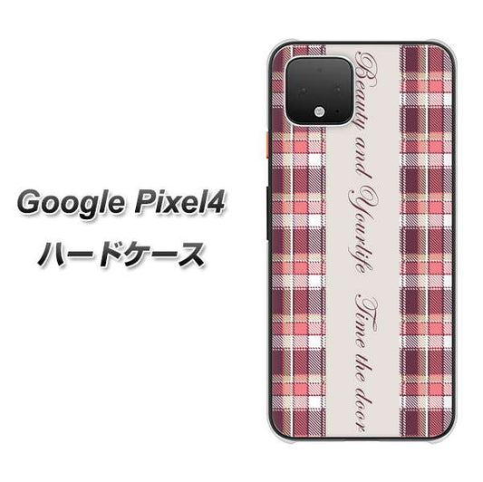 Google Pixel 4 高画質仕上げ 背面印刷 ハードケース【518 チェック柄besuty】